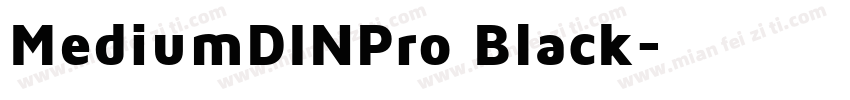 MediumDINPro Black字体转换